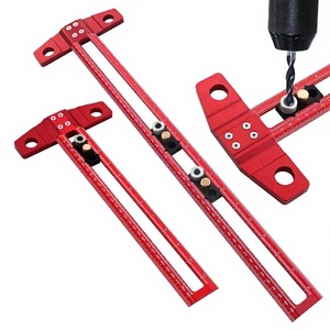 Règle de traçage multifonctionnelle 2-en-1 de style export pour charpentier, modèle <span class=keywords><strong>réglable</strong></span> métrique/imperial en forme de T - Product Image 1