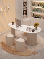 Fer à repasser de bureau de conseil en beauté médicale de conception simple et de luxe moderne pour une utilisation de bureau moderne et un diagnostic en face à face de salon