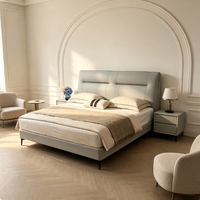 Offre Spéciale : Ensemble de Mobilier de Chambre d'Hôtel Moderne et Luxueux Personnalisé, Lit Confortable en Bois Massif pour Villas et Appartements