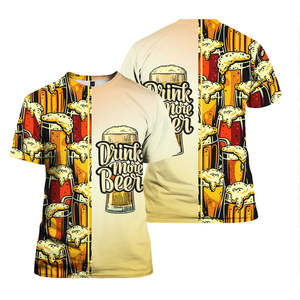 Amazing Beer <span class=keywords><strong>T</strong></span>-<span class=keywords><strong>Shirt</strong></span> Men's Vacation Travel Beach Short Sleeve Top Logo personnalisé Your Name Stretch Fitness <span class=keywords><strong>T</strong></span>-<span class=keywords><strong>Shirt</strong></span> Drop Ship Tee - Product Image 3