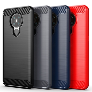 Carbon Fiber Shockproof Soft TPU Back Cover Mobile Phone <strong>Case</strong> for <strong>nokia</strong> 5.3 - Product Image 1