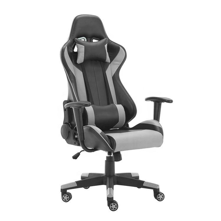 Modern leather high quality Pc computer race game office chair with footrest