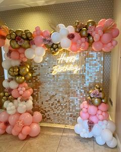 सुंदर प्रकाश सोने के शमर दीवार सजावटी पैनल के साथ 3d दर्पण प्रभाव के साथ सुंदर मल्टीकोलर पृष्ठभूमि - Product Image 6