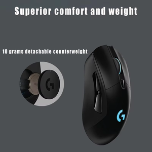 Logitech เมาส์สำหรับเล่นเกมมีเซ็นเซอร์25K G703ฮีโร่น้ำหนักเบาดีไซน์ตามหลักสรีรศาสตร์รองรับการชาร์จไฟสำหรับนักเล่นเกมพีซี - Product Image 4