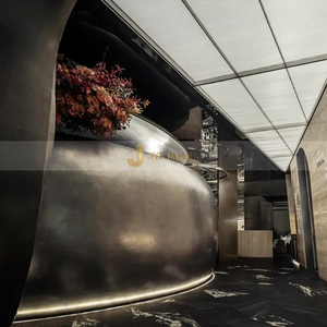 V384 201 304 316 Arco de metal de acero inoxidable Panel de pared 3D Hoja de metal Vintage para restaurante - Product Image 3