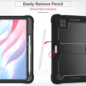 Funda Protectora Resistente para Tablet Xiaomi Pad 7 / 7 <span class=keywords><strong>Pro</strong></span>, Carcasa Rígida de PC + Silicona Suave a Prueba de Golpes con Soporte - Product Image 2