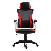 Chaise de jeu pivotante de luxe en maille, style course, design contemporain, pour gamer et cadre, vente en gros