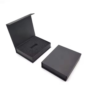 Caja de Cartón con Forma de Libro, con Tapa Abatible y Esponja, para Empaque de Accesorios Electrónicos, Regalo, Unidad Flash USB - Product Image 3
