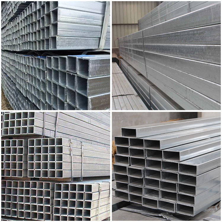 40x40mm Hot Dipped Galvanized Round Square Tube 4x4 Inch Galvanized Square Steel Pipe GI Tube