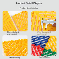 Dalles de sol de garage modulaires rigides et colorées, tapis de sol en plastique emboîtables, tapis de sol de garage en plastique industriel de qualité supérieure