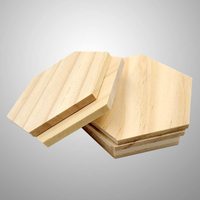 Tranches hexagonales en bois de pin non fini Tailai pour artisanat DIY, découpe de bois pour la décoration intérieure et les loisirs créatifs