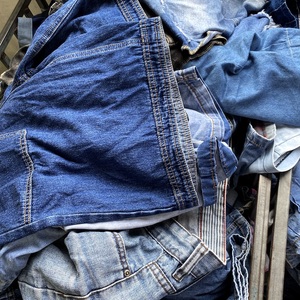 Design di moda usato Denim Jean Shorts Jean gonne di jeans vestiti usati per la vendita in cina - Product Image 2