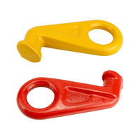 Crochet de levage de crochet de grue de conteneur LSO jaune/rouge pour le déplacement de stockage de cargaison d'expédition