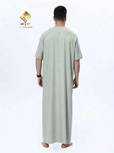 Traje de oración de tela suave que no se desprende, burka premium para hombre, elegante y con estilo, de manga corta. Ideal para el hombre. - Product Image 1