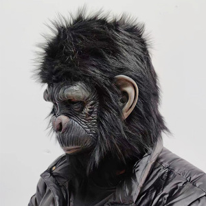 <span class=keywords><strong>Masque</strong></span> de gorille en <span class=keywords><strong>latex</strong></span> réaliste à succès, <span class=keywords><strong>masque</strong></span> de <span class=keywords><strong>singe</strong></span> effrayant pour cosplay, costume de chimpanzé, <span class=keywords><strong>masque</strong></span> de fête pour Halloween, carnaval - Product Image 3