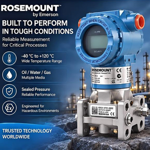 Capteur intelligent Rosemount 3051 4-20mA HART pour la mesure industrielle du pétrole, du gaz et de l'eau - Product Image 3