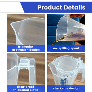 चुंबकीय मापने वाले कप तेल मापने वाले कप प्लास्टिक मापने वाले कप सेट - Product Image 6
