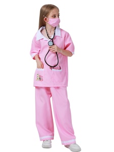 Tenues de jeu de rôle infirmière et médecin pour enfants XJ, ensembles de blouses unisexes pour la maternelle, vêtements de performance, vente chaude transfrontalière - Product Image 2