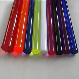 Tiges rondes en acrylique polyvalent Longueurs multiples Excellente transmission de la lumière Idéal pour les prototypes d'ingénierie, les utilisations industrielles - Product Image 5