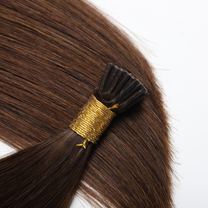 Extensions de cheveux de qualité supérieure, cheveux vierges Remy, cuticules alignées, pointe en I, 100% cheveux humains vierges Remy, pointe en kératine - Product Image 1