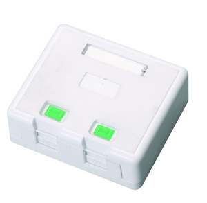 Caja de Conexiones RJ45 Blanca CAT5E para Montaje en Superficie S019 - Product Image 3