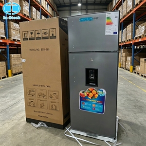 Réfrigérateur à congélateur supérieur grande capacité 268L, double porte, avec <span class=keywords><strong>distributeur</strong></span> d'<span class=keywords><strong>eau</strong></span>, verrouillage par clé, écoénergétique, pour la maison - Product Image 1