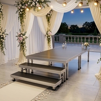 Plataforma de Escenario Pequeña de Aluminio con Escaleras
