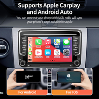 Radio Mobil Android 7 inci untuk VW Volkswagen Skoda Golf 5 Golf 6 Polo Passat B5 B6 Jetta, Pemutar Multimedia, GPS, Head Unit