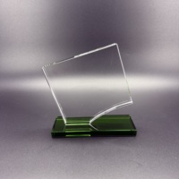 Trophée de golf en cristal personnalisé pas cher, récompenses sportives en verre, gravure de texte personnalisée, souvenir de champion de golf, cadeau en gros