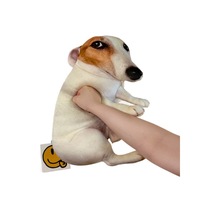Peluche Chien Embarrassé, Jouet en Peluche Mignon et Original, Chien de Dessin Animé à Câliner, Cadeau Parfait pour les Meilleurs Amis, Jack Russell Terrier