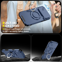 Nouvelles coques de téléphone portable pour iPhone Duo 18 Pro Max 18 Pro 17 Pro Max avec béquille réglable et protection de l'objectif de l'appareil photo