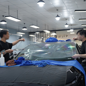 عرض مميز مضاد للخدش سعر رخيص أزرق أحمر أسود نانو سيراميك نافذة سيارة فيلم لون لون صبغ - Product Image 5