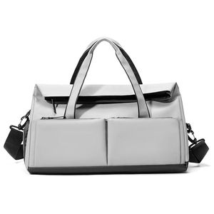 Mochila de Poliéster Multifuncional Tridimensional de Gran Capacidad, Bolso de Gimnasio Geométrico, Compatible con Barra de Remolque, para Viajes - Product Image 3