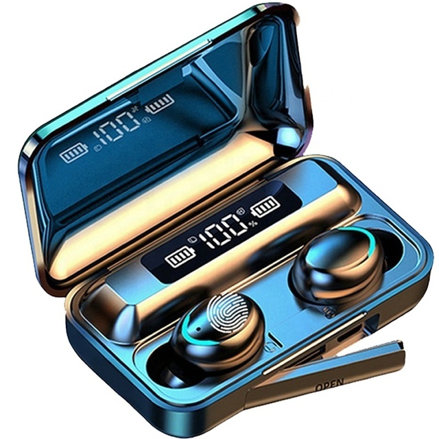 F9 TWS Wireless Earphones Stereo 5.0 Power Bank Bluetooth Headphones In-Ear Earbuds Handsfree Binaural Call Headset