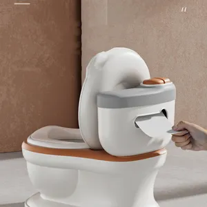 新しいプラスチック製のベビートレーニングトイレ子供用シミュレーショントイレベビーPPトイレ