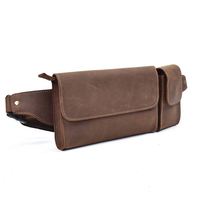 BEARKY exquis luxe en cuir véritable sac banane hommes Portable Mini ceinture polyvalente fermeture éclair utilisation quotidienne en plein air produit demandé