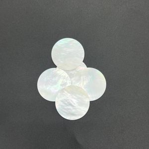 Lớp Tùy Chỉnh 30*0.3Mm Đôi Phẳng Tự Nhiên Mẹ Ngọc Trai Vỏ Lau Tấm Màu Trắng Trang Sức Phụ Kiện Hạt Xương San Hô Hạt - Product Image 4