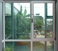 Fenêtre coulissante moderne Prima à rupture de pont thermique en aluminium, haute performance, coupe-vent, étanche, en acier inoxydable, pour résidences
