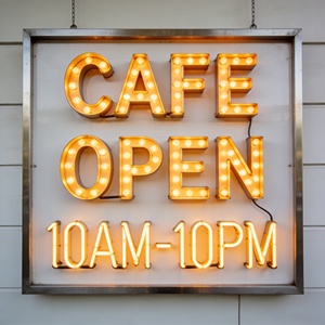 Enseigne lumineuse LED 3D personnalisée YTSF-G1, étanche IP65, affichage multicolore, pour extérieur, <span class=keywords><strong>restaurant</strong></span>/magasin - Product Image 6