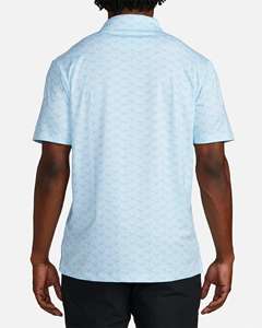 Logo personnalisé en polyester léger tricoté à impression complète pour polo de golf de sport col boutonné à séchage rapide tissé respirant - Product Image 2