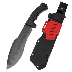 Couteau de survie multifonctionnel en acier inoxydable DK01 HK personnalisable pour le camping en plein air, manche G10, 250 mm, DIY - Product Image 1