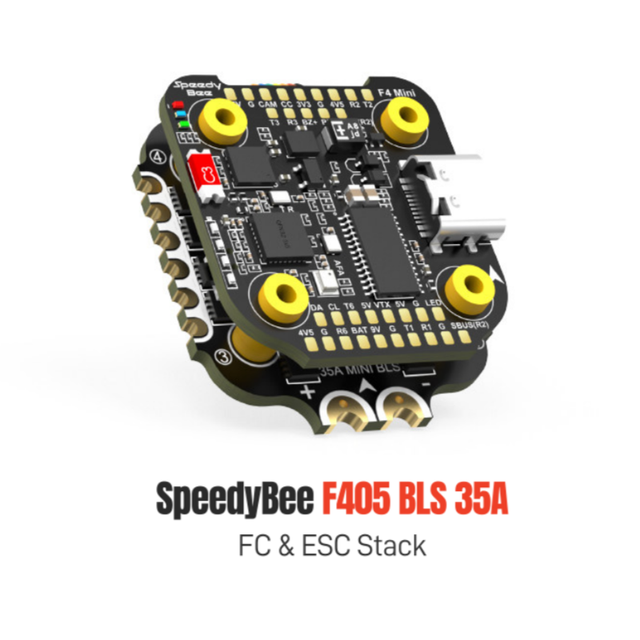 SpeedyBee F405 Mini BLS 35A 20x20 Stack F405 Flight Controller 35A BLHELI_S 4in1 ESC 3-6S LIPO for FPV Freestyle Drones