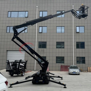 Electric/diesel <strong>Engine</strong> 16m Tracked Boom Man Lift Small Self Propelled Hydraulic Crawler Spider Boom Lift - Product Image 5