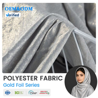 Hijab pour enfants en polyester et tissu chiffon, directement de l'usine, imprimé avec du film antistatique, respirant, léger, toutes saisons