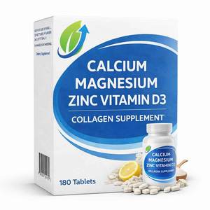 Integratore OEM di Calcio, Magnesio, Zinco, Vitamina D3 e Collagene Altamente Assorbibile per Adulti, Migliora la Densità Ossea, 2 Compresse al Giorno - Product Image 4