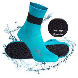 Calcetines de Buceo de Neopreno de 3 mm de Largo con Cierre de Velcro Ajustable, Calcetines Térmicos para Buceo y Snorkel - Product Image 1