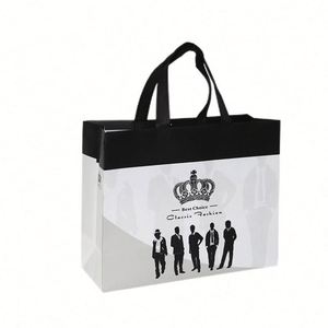 Sac de courses réutilisable en tissu non tissé de haute qualité, vente chaude, sac de supermarché réutilisable - Product Image 4