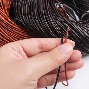 Leather <b>Ropes</b> Round Pure Cowhide For <b>Bracelets</b> Necklaces DIY Jewelry Accessories Wholesale Available - Product Image 4