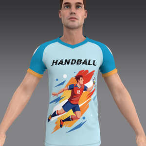 Camiseta de Balonmano para Hombre HIRBGOD, Diseño de Balonmano por Sublimación, Camiseta Deportiva para Jugador de Balonmano, Venta al por Mayor de Camisetas de Equipo - Product Image 5