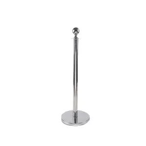 Low Price Stainless Steel Queue Stanchion Pole Retractable Concert Crowd Control Barrier Queue Stand